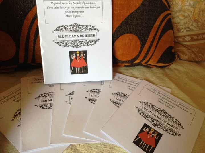 invitaciones damas de honor