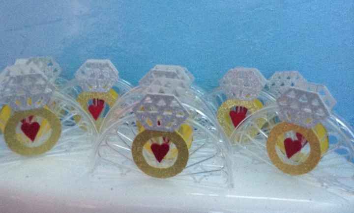 Servilleteros anillo de compromiso