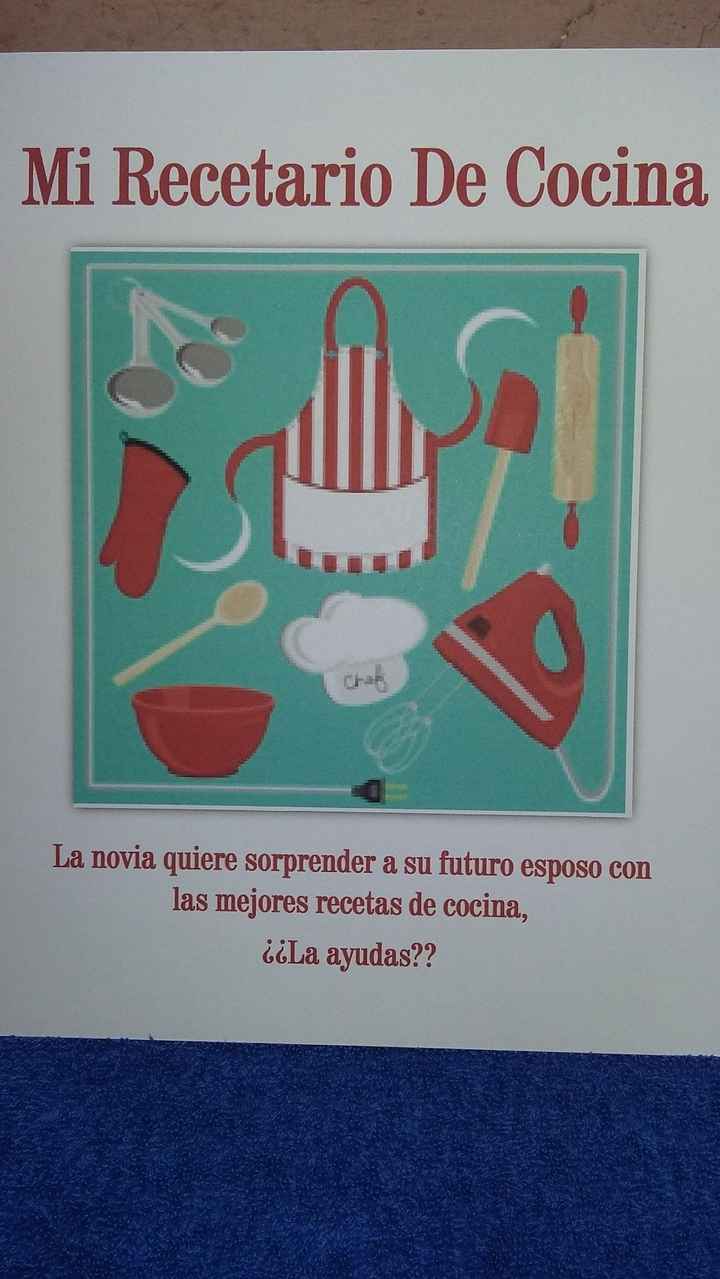 Portada recetario de cocina