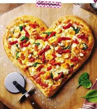 en forma de corazon para los novios