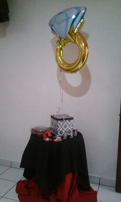 cofre de los sobres!! con el globo que compré en aliexpress