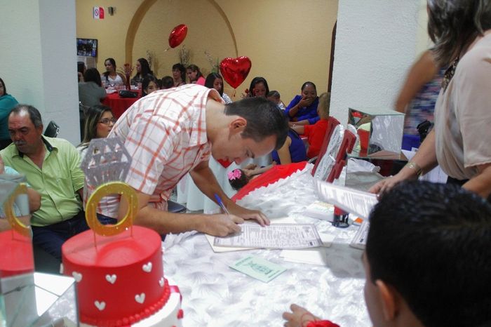 firma del testigo del novio