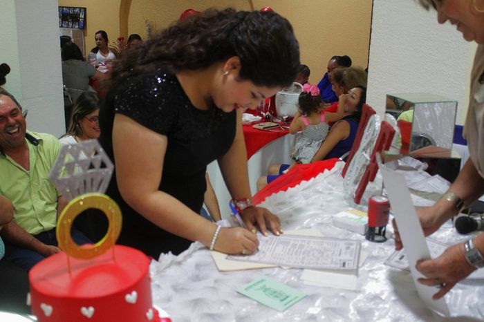 firma del testigo de la novia