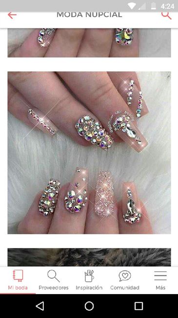 Ideas de uñas 💕👰👑 - 2
