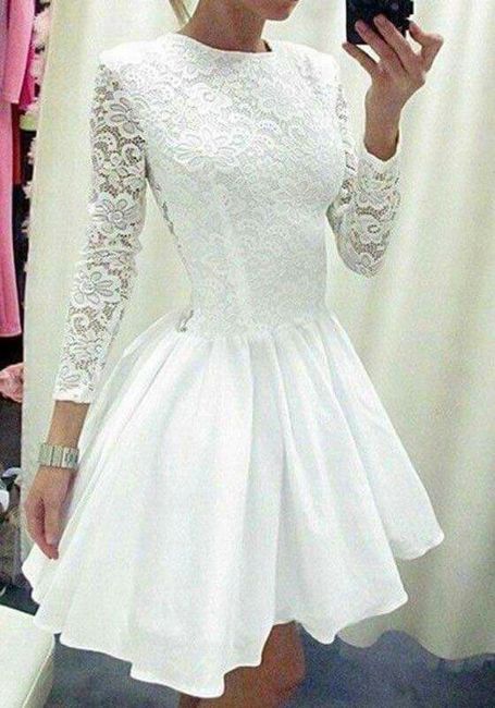 Ideas de vestidos para boda civil - 24