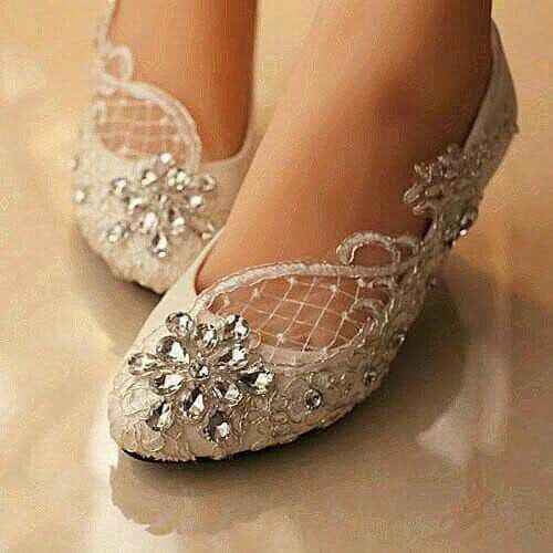 Zapatillas de novia, zapato bajito y tenis - 36