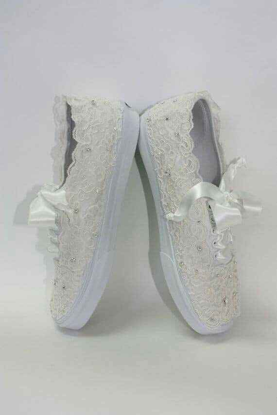 Zapatillas de novia, zapato bajito y tenis - 40