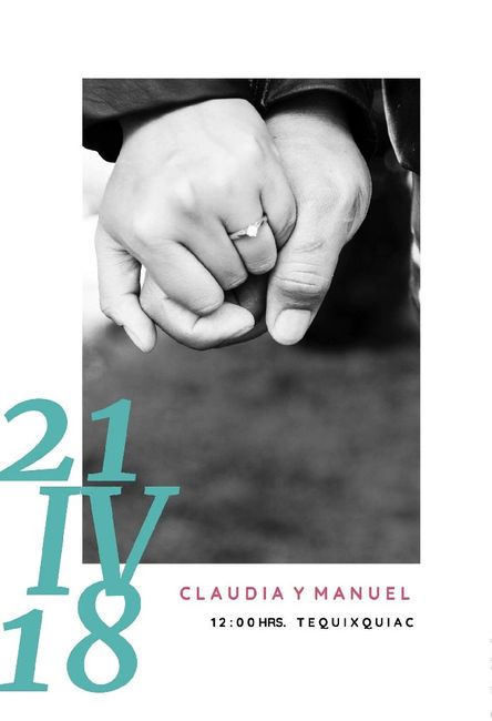 Así quedo nuestros Save the date - 3