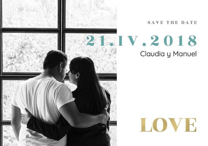 Así quedo nuestros Save the date - 5