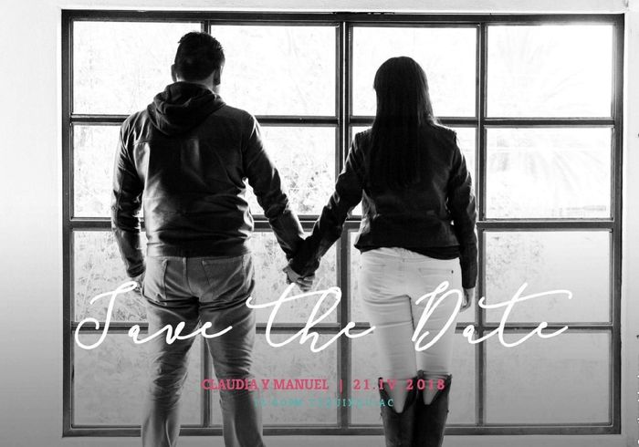 Así quedo nuestros Save the date - 6