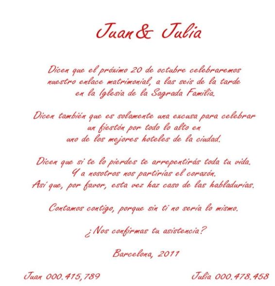 Texto de boda 3
