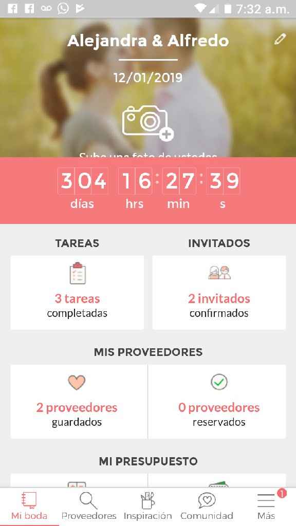 ¿Cuánto falta para que se casen? - 1