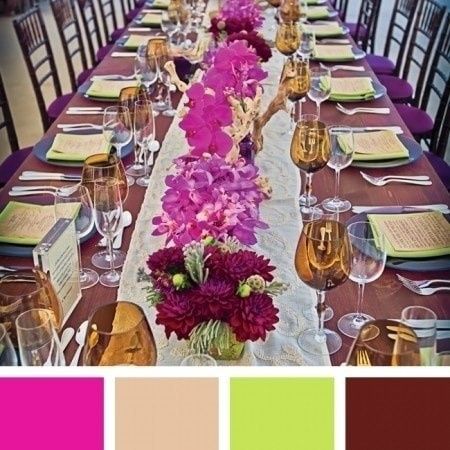 7 combinaciones de colores para tu boda. ¿Con cuál te quedas? 5