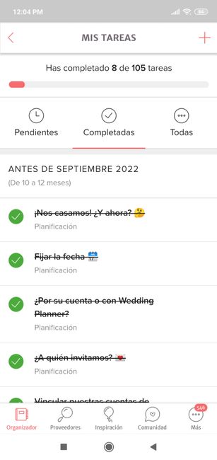 ¡Sácale una captura de pantalla a tu lista de tareas de Bodas.com.mx! 1