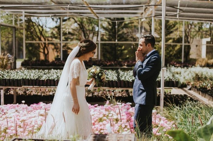 Las reacciones más espontáneas de novios en su First Look 😍 9