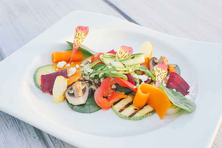 d) Carpaccio de verduras