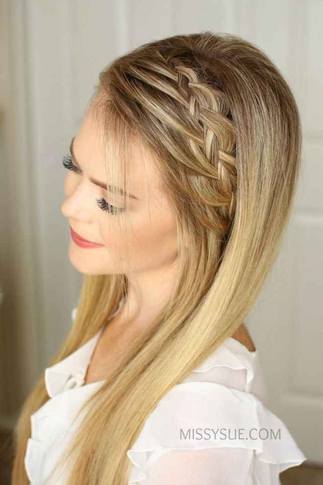 1) Trenza romántica