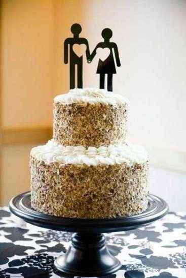 1) Un topper minimalista y tierno