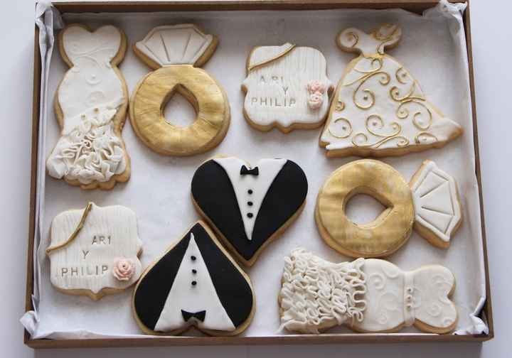 2) Galletitas personalizadas Créditos: Érase un pastel