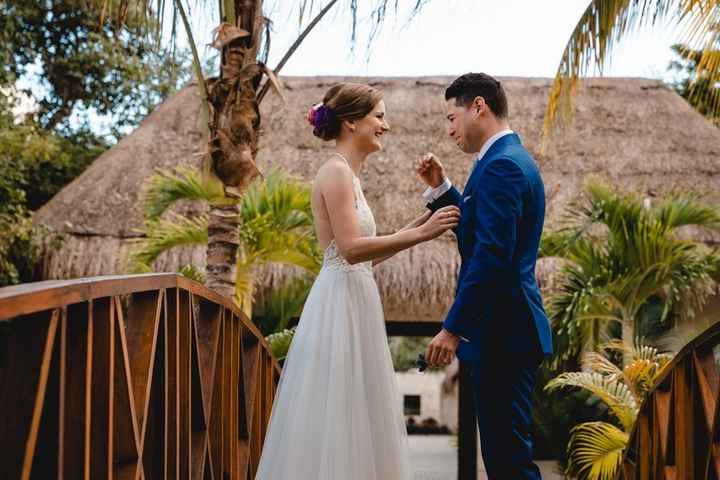 Las reacciones más espontáneas de novios en su First Look 😍 - 1