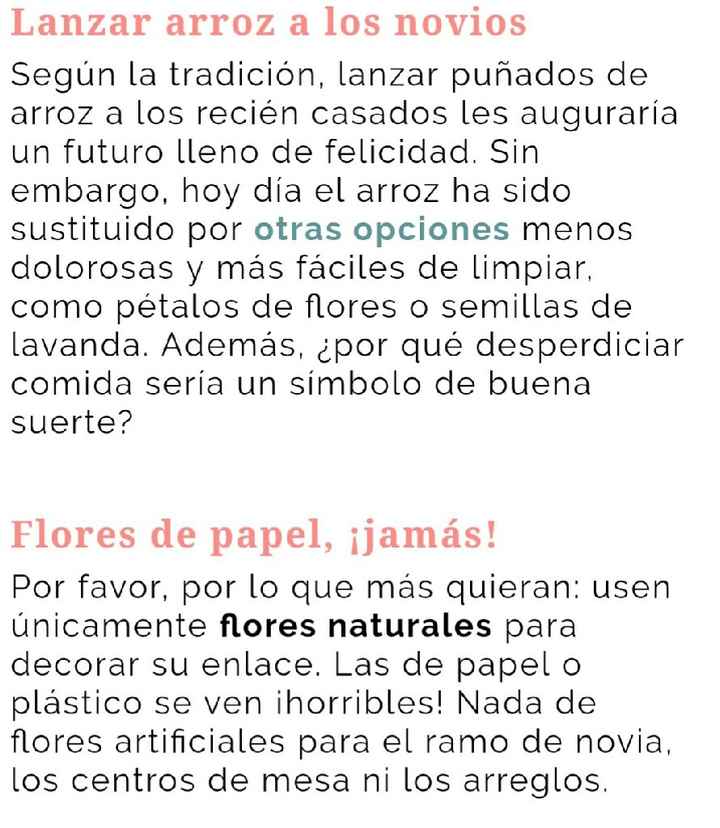 12 mandamientos para una boda de buen gusto!?? - 2