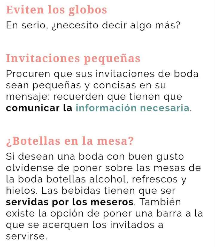 12 mandamientos para una boda de buen gusto!?? - 3