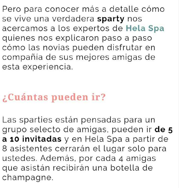 Sparty!! fiesta de spa! despedida de soltera? - 3