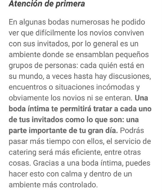 Una boda íntima???!! - 2