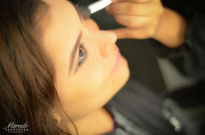 Proceso del maquillaje. - 1