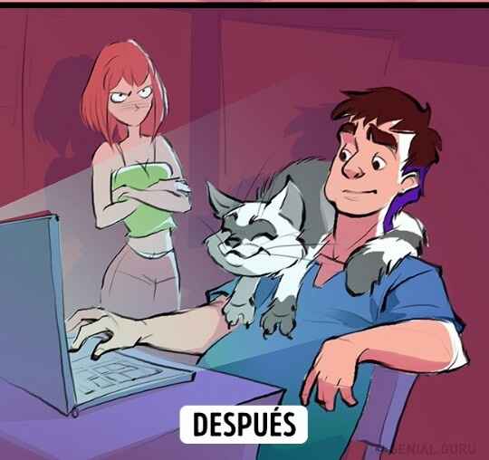 El antes y después de vivir en pareja... - 8