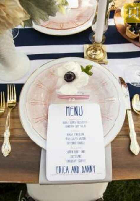 Ideas para presentar el menú de bodas!! - 1