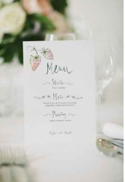 Ideas para presentar el menú de bodas!! - 3