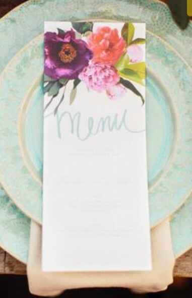 Ideas para presentar el menú de bodas!! - 7