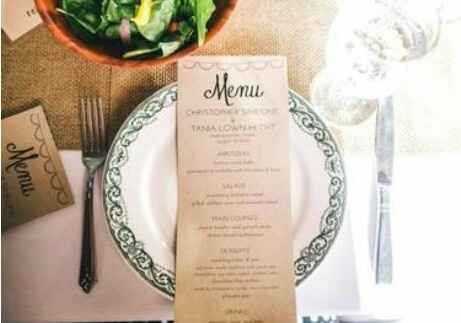 Ideas para presentar el menú de bodas!! - 15