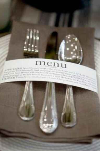 Ideas para presentar el menú de bodas!! - 16