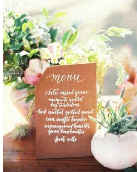 Ideas para presentar el menú de bodas!! - 22