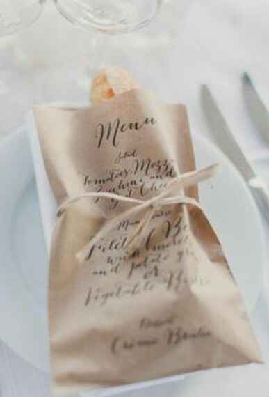 Ideas para presentar el menú de bodas!! - 25