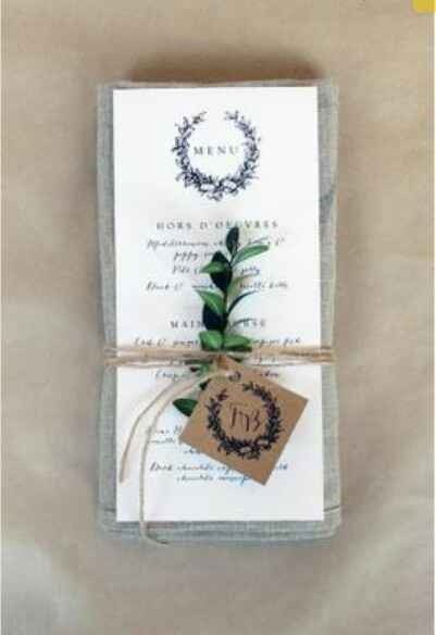 Ideas para presentar el menú de bodas!! - 26
