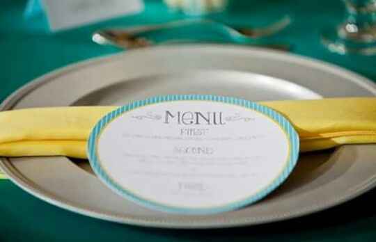 Turquesa, amarillo y gris... inspiración de boda!! - 1