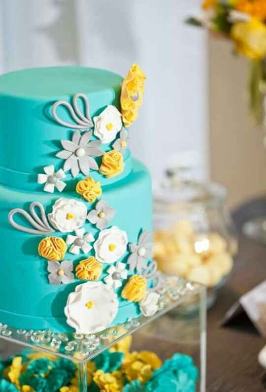 Turquesa, amarillo y gris... inspiración de boda!! - 7