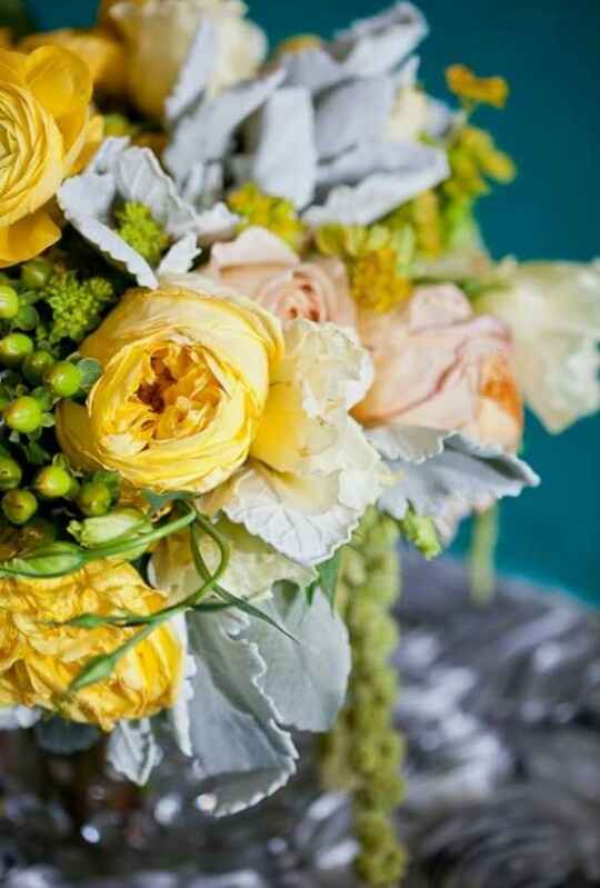 Turquesa, amarillo y gris... inspiración de boda!! - 9