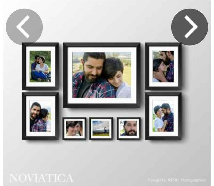 Formas creativas de decorar las paredes con las fotos de boda!! - 5