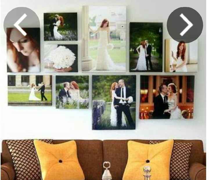 Formas creativas de decorar las paredes con las fotos de boda!! - 9