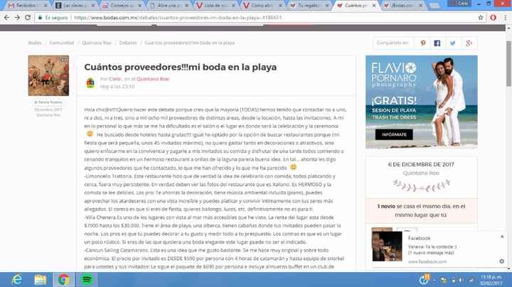 Cuántos proveedores!!!