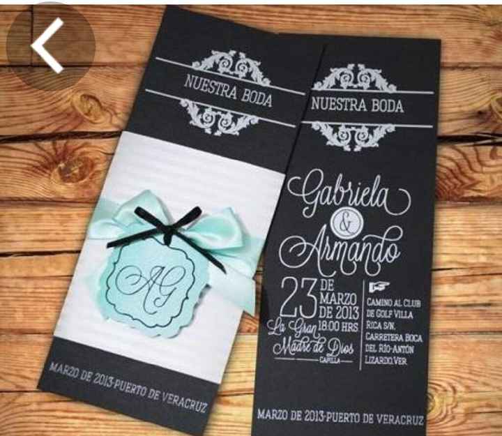 Diseños de invitaciones de boda... qué deben llevar? - 11