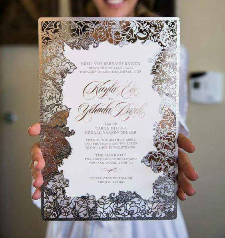 Diseños de invitaciones de boda... qué deben llevar? - 27
