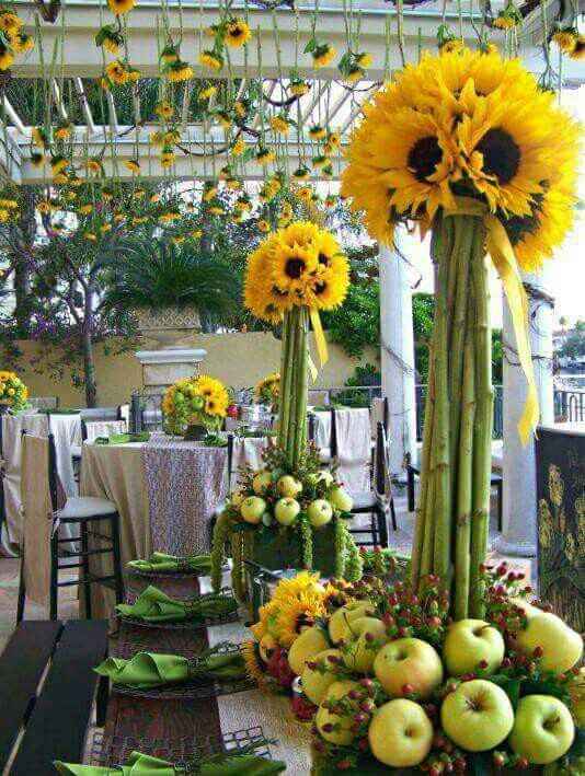 Decoración con girasoles!! - 17