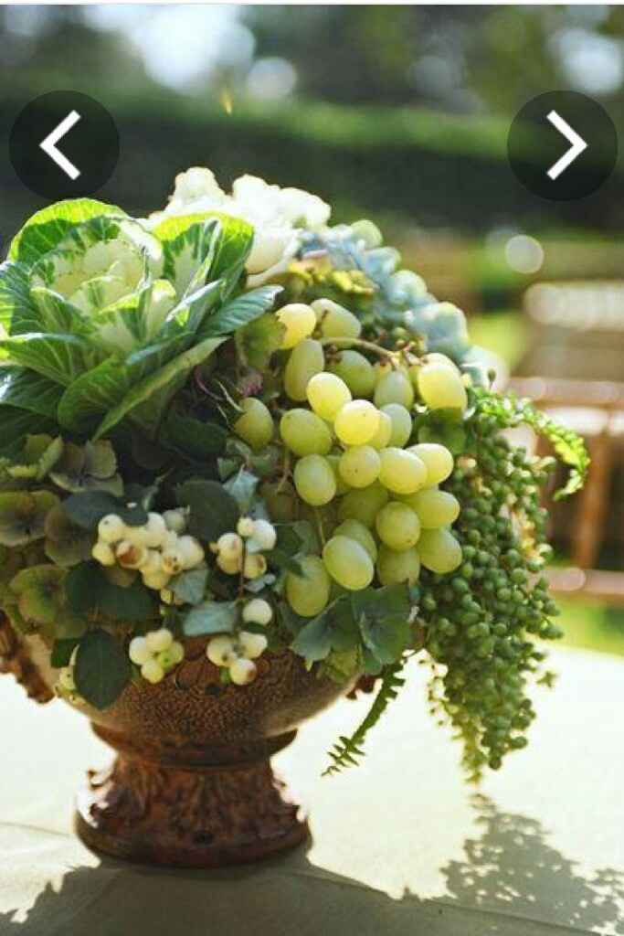 Centros de mesa con frutas!! - 2