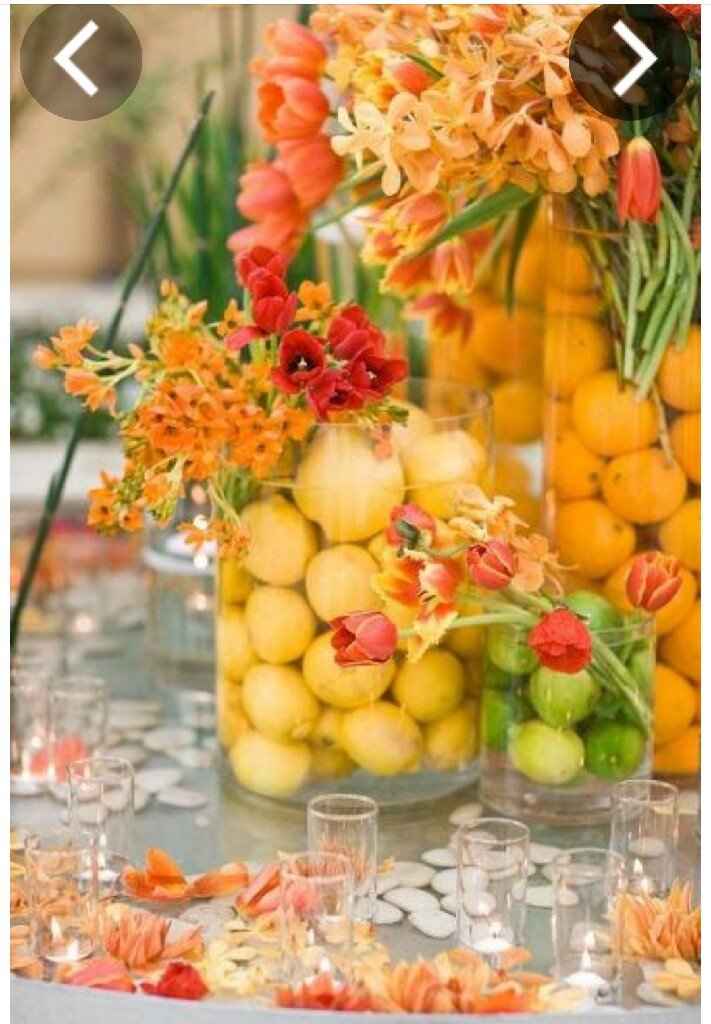 Centros de mesa con frutas!! - 5