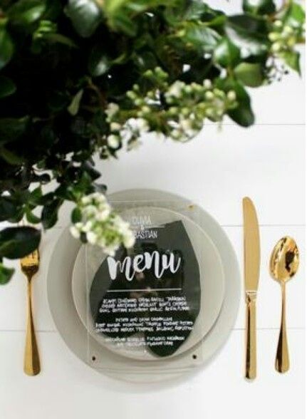 Ideas para presentar el menú de bodas!! - 12